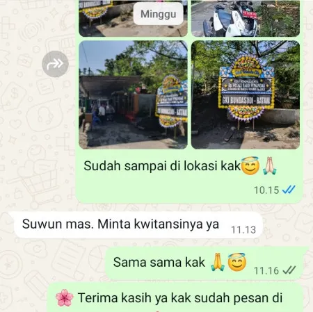 Pengiriman Papan Bunga Duka Kencana Tanah Sareal